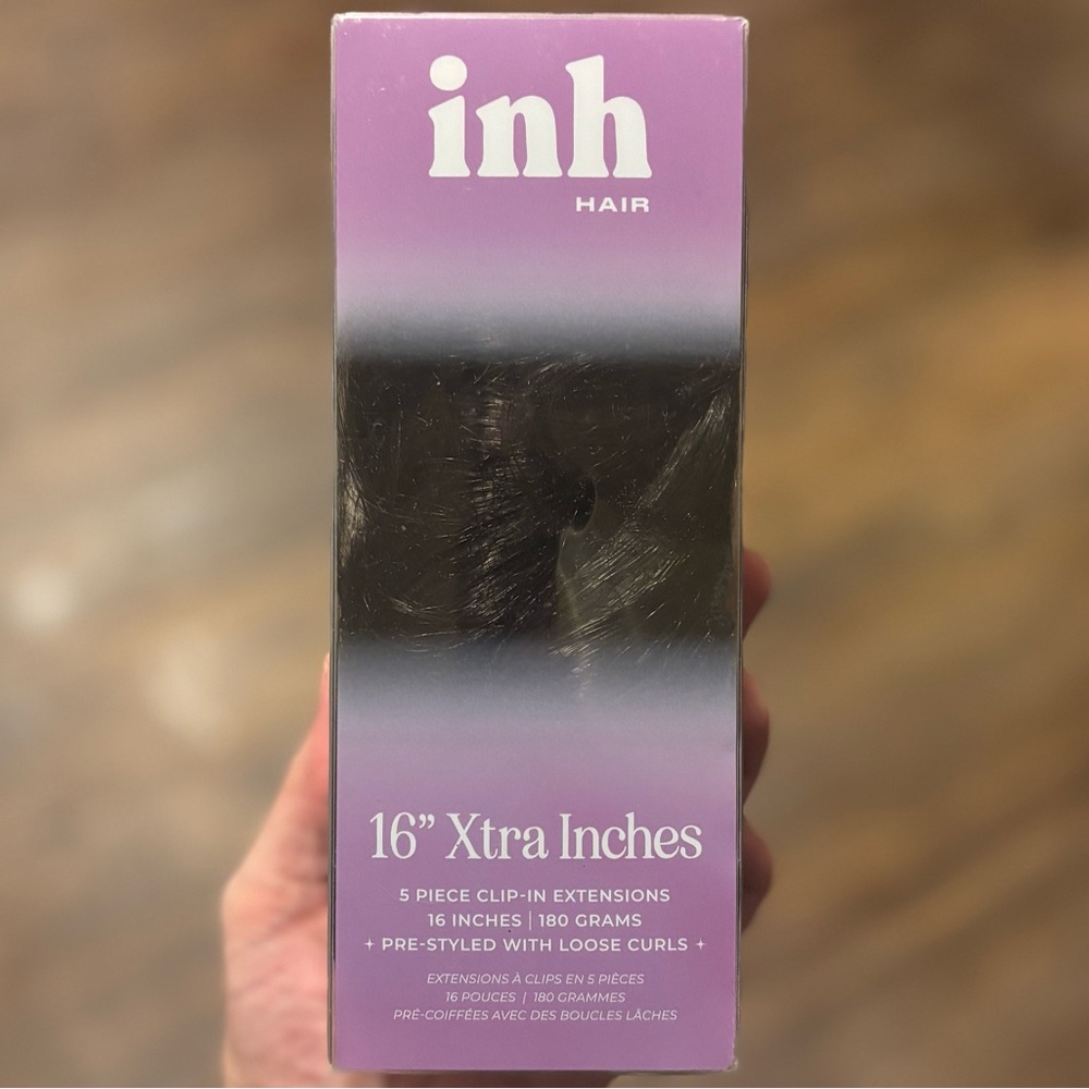 Clip-In Extensions 16 Inches, Synthetic Hair- inh HAIR, NWOT